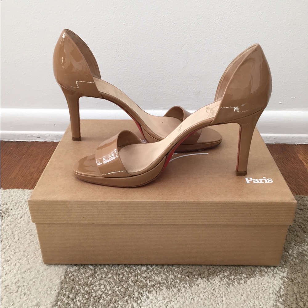 Christian Louboutin nude heels